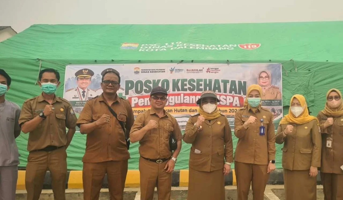 gerak-cepat-tangani-dampak-karhutla-dinkes-palembang-dirikan-posko-kesehatan