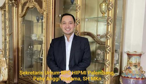 peby-anggi-pratama-resmi-dilantik-sebagai-sekretaris-umum-hipmi-palembang