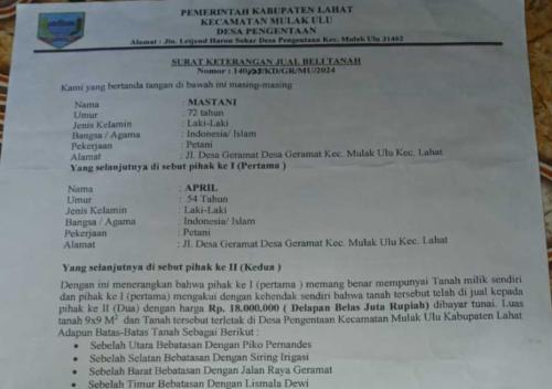 kepala-bpd-dan-kades-di-mulak-ulu-lahat-jual-tanah-kas-desa-secara-ilegal-