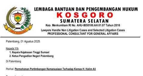 pertimbangan-kemanusiaan-kosgoro-sumsel-ajukan-restorative-justice-untuk-kms-h-abdul-halim-ali