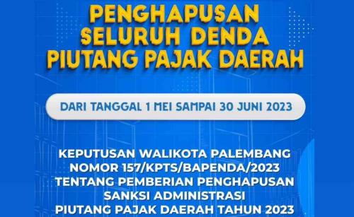 pemkot-palembang-hapus-seluruh-denda-piutang-pajak-daerah